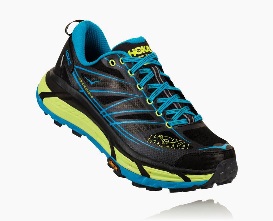 Hoka One One Trail Schoenen Heren - Mafate Speed 2 - Zwart/Blauw - XI5194382